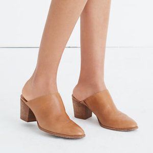 Madewell The Harper Mule Pumps Amber Brown